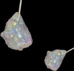  Pandantiv Cuart Angel Aura cu Gaura Cristal Natural Brut - 30-36 x 23-27 mm - 1 Buc