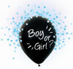 Godan Boy or Girl, Kék konfettivel töltött léggömb, lufi 4 db-os 12 inch (30 cm) MLG120240 (MLG120240)