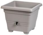 Plastia Bergamot önöntöző cserép 35x35cm szürke