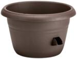 Plastia Siesta önöntöző cserép 25cm csoki