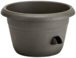 Plastia Siesta önöntöző cserép 25cm antracit