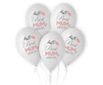 Godan Best Mum Ever léggömb, lufi 5 db-os MLG166194 (MLG166194)