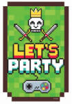 Godan Game On party meghívó 6 db-os MLG140224 (MLG140224)
