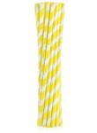 Godan Yellow Stripes, Sárga rugalmas papír szívószál 12 db-os MLG126792 (MLG126792)