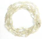  Colier Piatra Lunii Alba Naturala Neregulata 5-10 x 5-8 mm