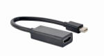 Gembird mini DisplayPort > HDMI 4K 30Hz átalakító, 15cm [A-MDPM-HDMIF4K-01]