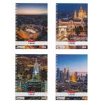  A5 City vonalas spirálfüzet, 80 lap, vegyes minta (1 db) (09542960_am)
