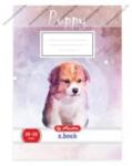 Herlitz 1. osztályos vonalas füzet, Animals-Kutya, fehér (A5/14-32) (09089038_k)