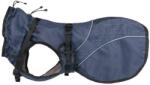 TRIXIE Cape with Harness Duo - Esőkabát Hámmal (Kék) Kutyák Részére (M, 50 cm)