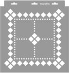 MyWall Négyzetek 01 stencil - Festő - 31x35 cm közepes