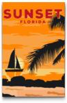  Festés számok szerint - Florida, Egyesült Államok Méret: 40x60cm, Keretezés: Műanyagtáblával