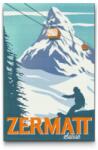  Gyémántszemes kirakó - Zermat, Svájc Méret: 40x60cm, Keretezés: Kartonlemezen, Gyémántok: Négyzet alakú