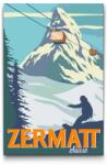  Festés számok szerint - Zermat, Svájc Méret: 40x60cm, Keretezés: Műanyagtáblával