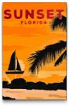  Gyémántszemes kirakó - Florida, Egyesült Államok Méret: 40x60cm, Keretezés: Műanyagtáblával, Gyémántok: Négyzet alakú