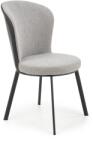 Halmar Scaun living tapitat, metalic, stil scandinav, tesatura si piele eco, 49x54x87x46 cm