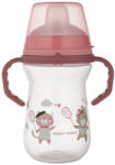 Canpol babies Неразливаща чаша със сламка Canpol - Bonjour Paris, 250 ml, Розова (56/613_pin) - kindermarket
