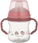 Canpol babies Неразливаща чаша със сламка Canpol - Bonjour Paris, 150 ml, Розова (56/612_pin) - kindermarket