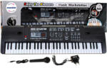 Mamido Pian pentru copii cu microfon cu înregistrare, negru (S-MQ012FM) Instrument muzical de jucarie