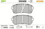 VALEO set placute frana, frana disc VALEO ESSENTIAL 302408 (302408)