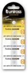 Uniross LR721, AG11, LR58 1, 5V alkáli gombelem 5db/csomag (U5LR721) - audaxshop