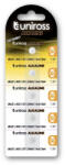 Uniross LR621, AG1, LR60 1, 5V alkáli gombelem 5db/csomag (U5LR621)
