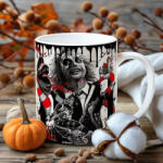 Deconline Customs Őszi mintás bögre Beetlejuice piros (DO126146-CERAMIC-MUG)