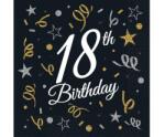 GoDan B&C Happy Birthday 18 szalvéta 20 db-os 33x33 cm (MLG156706)