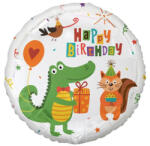 Godan Happy Birthday Crocodile, Krokodil fólia lufi 36 cm (MLG149272)