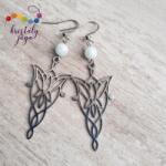 Kristály Jóga Shop Hemimorfit 6 mm-es fülbevaló, nemesacél lótusszal