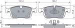 Bosch set placute frana, frana disc BOSCH 0 986 460 131 (0 986 460 131)