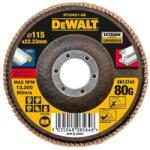 DEWALT - Disc lamelar pentru inox/metal EXTREME, 115x22.23mm, P80 [DT30621-QZ] (DT30621-QZ)