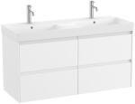 Roca Ona 4 fiókos alsószekrény 120x46x64, 5 cm kerámia mosdóval, matt fehér A851694509 (A851694509)
