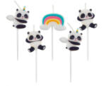  Panda Cute tortagyertya, gyertya szett 5 db-os (MLG131680) - decorit