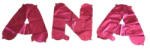 Balloons4party Baloane litere ANA roz 40 cm