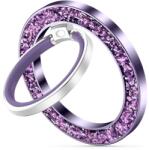 Tech-Protect MMR200 mágneses tartó / gyűrű MagSafe technológiával - lila kristályokkal