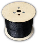 Datacom S/FTP sârmă CAT7 PE, Fca 500m bobină, înveliș negru OUTDOOR (1217)
