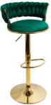  Scaun bar catifea ABS 118 verde