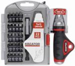Kreator KRT064460 bitkészlet, 22 db, PZ / PH / SL / HX / TX (KRT064460)
