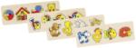 Goki Puzzle din lemn cu mânere Goki - Sortiment (57516) Puzzle