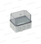OMU System ELO-180AM IP67 180x110x120mm műanyag kötődoboz átlátszó magasított tetővel (ELO-180AM)