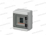 Elettrocanali EC 62004E Falon kívüli elosztó 4 modulos átlátszó ajtóval IP65 150x170x100mm, UV álló, 1000VDC