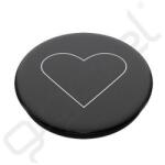 Popsockets POPSOCKETS telefontartó (készülékre ragasztható, többfunkciós, szív) FEKETE