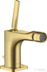 Hansgrohe AXOR Citterio E bidé csaptelep automata leeresztővel, szálcsiszolt sárgaréz hatású 36120950 (36120950)
