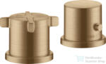 Hansgrohe AXOR CITTERIO E termosztátos kád csaptelep kifolyó nélkül, szálcsiszolt bronz 36412140 (36412140)
