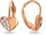Heratis Forever Gyermek szívfülbevaló rózsa arany cirkóniákkal IZ11121R