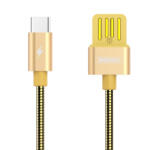 REMAX RC-080a Silver Serpent cablu USB / USB-C 2.1A 1m, auriu