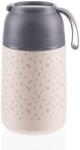 Zopa rozsdamentes acél étel termosz csészével és szilikon fogantyúval, 620ml, Flowers