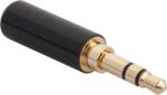 Cabletech Jack csatlakozó 3, 5 sztereó fém HQ type1 mini csatlakozó (WTY0021)