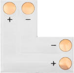  Csatlakozó "L" típusú LED csíkokhoz 8 mm 2pin (4983)