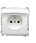 KONTAKT-SIMON 250 V Simon Basic IP44 aljzat 250 V Simon Basic IP44 képernyős modullal fehér (16177)
